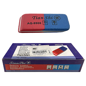 50-1594 ΓΟΜΑ ΔΙΧΡΩΜΗ ΠΑΚ=36Τ 5,5x2x0,7cm χονδρική, Σχολικά χονδρική
