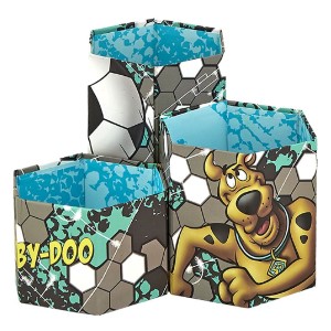 50-1975 ΜΟΛΥΒΟΘΗΚΗ SCOOBY DOO ΧΑΡΤΙΝΗ ΣΕΤ=3ΤΕΜ 9x9x6cm/9x9x9cm/9x9x12cm χονδρική, Σχολικά χονδρική