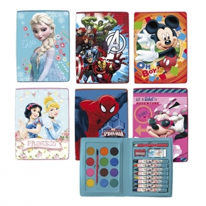 50-2170 ΣΕΤ ΖΩΓΡΑΦΙΚΗΣ 24 ΤΕΜ DISNEY 6 ΗΡΩΕΣ  χονδρική, Σχολικά χονδρική
