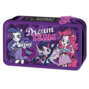 50-2257 ΚΑΣΕΤΙΝΑ ΔΙΠΛΗ ΓΕΜΑΤΗ EQUESTRIA GIRL 22x13x5cm χονδρική, Σχολικά χονδρική
