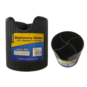 50-2349 ΜΟΛΥΒΟΘΗΚΗ ΜΑΥΡΗ ΣΤΡΟΓΓΥΛΗ 12x12cm χονδρική, Σχολικά χονδρική