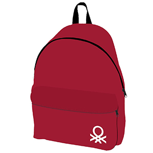 50-2482 Τσάντα Εφηβική Κόκκινη United Colors of Benetton 41x30x17cm χονδρική, Σχολικά χονδρική