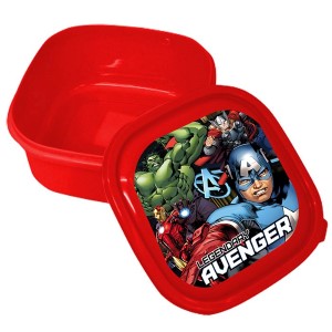 50-2491 ΔΟΧΕΙΟ ΦΑΓΗΤΟΥ ΠΛΑΣΤΙΚΟ AVENGERS 13,5χ12,5χ6cm  600ml χονδρική, Σχολικά χονδρική