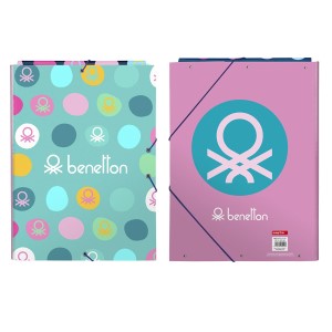 50-2578 ΦΑΚΕΛΟΣ ΜΕ ΑΥΤΙΑ BENETTON 33,5x26cm χονδρική, Σχολικά χονδρική