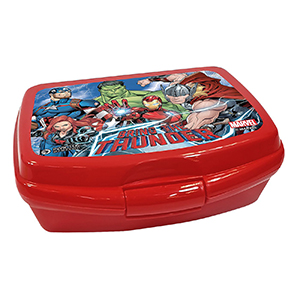 50-2604 Δοχείο Πλαστικό Φαγητού Avengers 16,5x12,5x6cm   600ml χονδρική, Σχολικά χονδρική