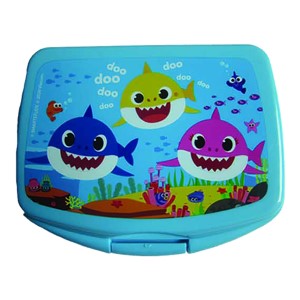 50-2609 ΔΟΧΕΙΟ ΦΑΓΗΤΟΥ ΠΛΑΣΤΙΚΟ BABY SHARK 16.5 x12.5x6cm  600ml χονδρική, Σχολικά χονδρική