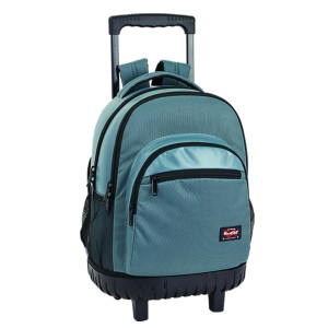 50-2620 ΤΣΑΝΤΑ ΤΡΟΛΕΥ ΜΠΛΕ ΜΟΝΟΧΡΩΜΗ 45x32x21cm χονδρική, Σχολικά χονδρική
