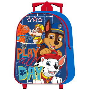 50-2704 ΤΣΑΝΤΑ ΤΡΟΛΕΥ ΝΗΠΙΟΥ ΑΝΑΤΟΜΙΚΗ PAW PATROL 28cm χονδρική, Σχολικά χονδρική