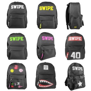 50-2751 ΤΣΑΝΤΑ ΕΦΗΒΙΚΗ SWIPE ΜΕ ΑΝΑΤΟΜΙΚΗ ΠΛΑΤΗ 42x29x14cm χονδρική, Σχολικά χονδρική