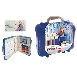 50-2762 ΠΛΑΣΤΙΚΟ ΤΣΑΝΤΑΚΙ ΣΕΤ ΖΩΓΡΑΦΙΚΗΣ FROZEN II 23x19cm χονδρική, Σχολικά χονδρική