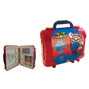 50-2766 ΠΛΑΣΤΙΚΟ ΤΣΑΝΤΑΚΙ ΣΕΤ ΖΩΓΡΑΦΙΚΗΣ SUPER MARIO 23x19cm χονδρική, Σχολικά χονδρική