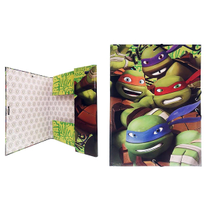 50-2773 ΝΤΟΣΙΕ ΜΕ ΛΑΣΤΙΧΟ NINJA TURTLES 35x26cm χονδρική, Σχολικά χονδρική