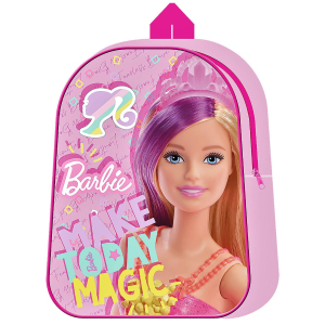 50-2798 ΤΣΑΝΤΑ ΠΛΑΤΗΣ ΝΗΠΙΟY BARBIE 28cm χονδρική, Σχολικά χονδρική
