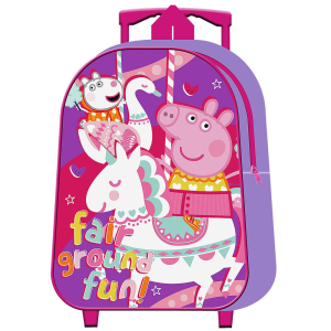 50-2799 ΤΣΑΝΤΑ ΤΡΟΛΕΥ ΝΗΠΙΟΥ ΑΝΑΤΟΜΙΚΗ PEPPA PIG 28cm χονδρική, Σχολικά χονδρική