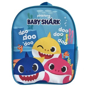 50-2802 ΤΣΑΝΤΑ ΠΛΑΤΗΣ ΝΗΠΙΟΥ BABY SHARK 29cm χονδρική, Σχολικά χονδρική