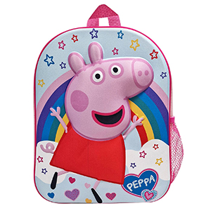 50-2804 ΤΣΑΝΤΑ ΠΛΑΤΗΣ ΝΗΠΙΟΥ PEPPA PIG 3D 31x26x10cm χονδρική, Σχολικά χονδρική