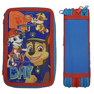 50-2809 ΚΑΣΕΤΙΝΑ ΓΕΜΑΤΗ ΤΡΙΠΛΗ PAW PATROL 19,5x12,5x7cm χονδρική, Σχολικά χονδρική