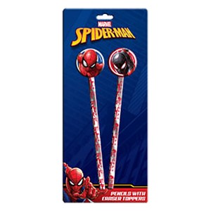 50-2816 ΜΟΛΥΒΙΑ 2ΤΕΜ ΜΕ ΓΟΜΕΣ SPIDERMAN 25x11cm χονδρική, Σχολικά χονδρική