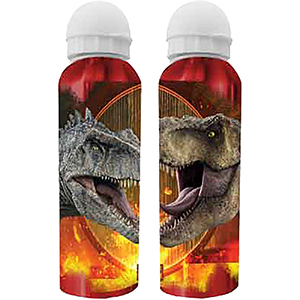 50-2849 ΠΑΓΟΥΡΙ INOX JURASSIC WORLD 500ml 21x6,5cm   500ml χονδρική, Σχολικά χονδρική