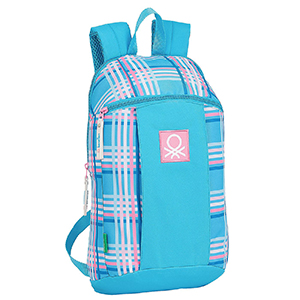 50-2864 ΤΣΑΝΤΑ ΠΛΑΤΗΣ ΑΝΑΤΟΜΙΚΗ BENETTON TARTAN 39x22x10cm χονδρική, Σχολικά χονδρική