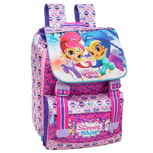 50-2918 ΤΣΑΝΤΑ ΠΛΑΤΗΣ SHIMMER & SHINE ΔΗΜΟΤΙΚΟΥ 41cm χονδρική, Σχολικά χονδρική