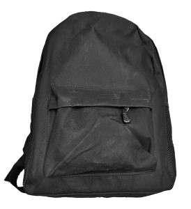 50-2951 ΤΣΑΝΤΑ ΠΛΑΤΗΣ BACKPACK ΜΑΥΡΗ 43x30x13cm χονδρική, Σχολικά χονδρική