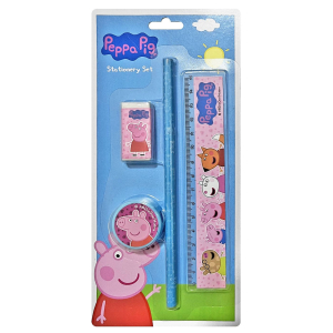 50-2988 Σχολικό σετ με Χάρακα Peppa pig 23x11cm χονδρική, Σχολικά χονδρική