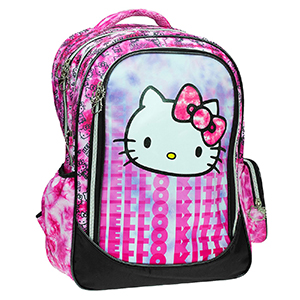 50-3048 ΤΣΑΝΤΑ ΔΗΜΟΤΙΚΟΥ HELLO KITTY TIE DYE 46x35x20cm χονδρική, Σχολικά χονδρική
