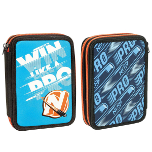 50-3053 ΚΑΣΕΤΙΝΑ ΓΕΜΑΤΗ 2 ΦΕΡΜΟΥΑΡ NERF WIN 18x15x4cm χονδρική, Σχολικά χονδρική