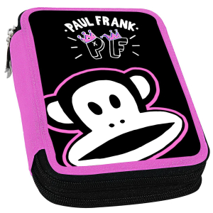 50-3055 ΚΑΣΕΤΙΝΑ ΓΕΜΑΤΗ 2 ΦΕΡΜΟΥΑΡ PAUL FRANK 20x14x4cm χονδρική, Σχολικά χονδρική