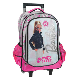 50-3057 ΤΣΑΝΤΑ ΤΡΟΛΕΥ ΔΗΜΟΤΙΚΟΥ  BARBIE 46x35x20cm χονδρική, Σχολικά χονδρική