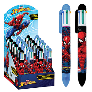50-3064 Στυλό 6 Χρωμάτων Spiderman  χονδρική, Σχολικά χονδρική
