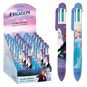 50-3065 Στυλό 6 Χρωμάτων Frozen 2  χονδρική, Σχολικά χονδρική