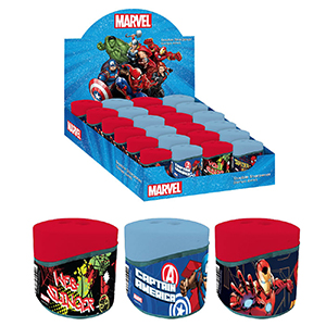 50-3066 Ξύστρα Βαρελάκι Διπλή Marvel  χονδρική, Σχολικά χονδρική