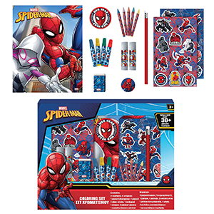 50-3078 Σχολικό σετ Χρωματισμού 30τεμ Spiderman 36,5x28,5cm χονδρική, Σχολικά χονδρική