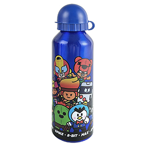 50-3098 ΠΑΓΟΥΡΙ ΜΕΤΑΛΛΙΚΟ BRAWL STARS 21x6,5cm 500ml χονδρική, Σχολικά χονδρική