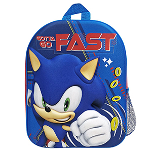 50-3114 ΤΣΑΝΤΑ ΠΛΑΤΗΣ ΝΗΠΙΟΥ SONIC 3D 31cm χονδρική, Σχολικά χονδρική