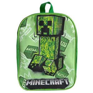 50-3117 ΤΣΑΝΤΑ ΠΛΑΤΗΣ ΝΗΠΙΟΥ MINECRAFT 28cm χονδρική, Σχολικά χονδρική