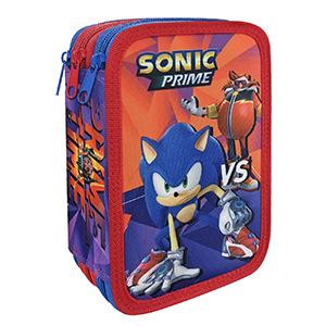 50-3120 ΚΑΣΕΤΙΝΑ ΓΕΜΑΤΗ ΤΡΙΠΛΗ SONIC 19,5x12,5x7cm χονδρική, Σχολικά χονδρική
