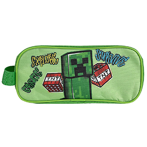50-3124 ΚΑΣΕΤΙΝΑ ΒΑΡΕΛΑΚΙ MINECRAFT 23x8cm χονδρική, Σχολικά χονδρική