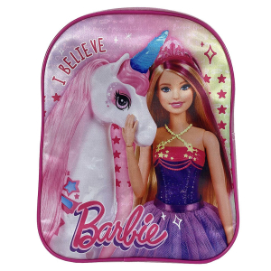 50-3137 ΤΣΑΝΤΑ ΠΛΑΤΗΣ ΝΗΠΙΟY BARBIE 28cm χονδρική, Σχολικά χονδρική