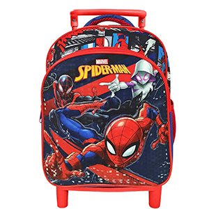 50-3238 ΤΣΑΝΤΑ ΤΡΟΛΕΫ ΝΗΠΙΟΥ ΑΝΑΤΟΜΙΚΗ ΠΛΑΤΗ SPIDERMAN 29x23x10cm χονδρική, Σχολικά χονδρική