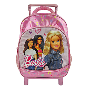 50-3239 ΤΣΑΝΤΑ ΤΡΟΛΕΫ ΝΗΠΙΟΥ ΑΝΑΤΟΜΙΚΗ ΠΛΑΤΗ BARBIE 29x23x10cm χονδρική, Σχολικά χονδρική