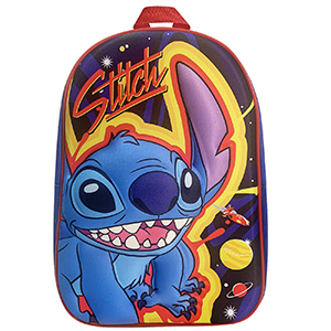 50-3257 ΤΣΑΝΤΑ ΠΛΑΤΗΣ ΝΗΠΙΟΥ STITCH 3D 31cm χονδρική, Σχολικά χονδρική