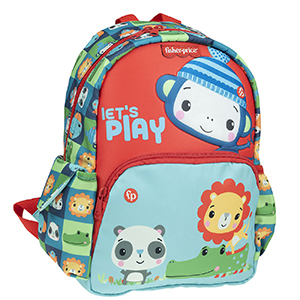 50-3272 ΣΑΚΙΔΙΟ ΠΛΑΤΗΣ  ΝΗΠΙΟΥ MONKEY  FISHER PRICE 30x25x15cm χονδρική, Σχολικά χονδρική