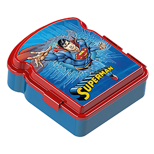 50-3297 Δοχείο Πλαστικό Φαγητού Superman 16.5x15x5.5cm χονδρική, Σχολικά χονδρική