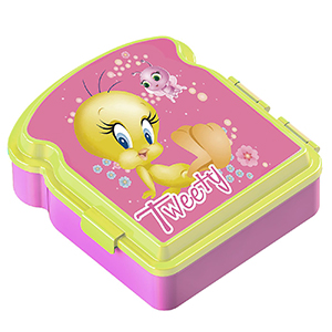 50-3298 Δοχείο Πλαστικό Φαγητού Tweety 16.5x15x5.5cm χονδρική, Σχολικά χονδρική