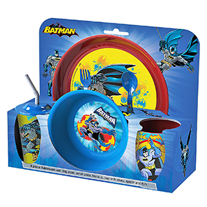 50-3301 Σετ Φαγητού Batman 6τεμ 30x28x11,5cm χονδρική, Σχολικά χονδρική