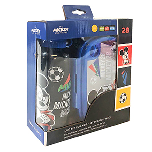 50-3306 Σετ 2 τεμ Mickey Φαγητοδοχείο 800ml & Παγούρι Αλουμινίου 500ml Φαγητοδοχείο 800ml, Παγούρι Αλουμινίου 500ml χονδρική, Σχολικά χονδρική