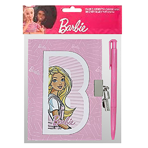 50-3375 Diary με Λουκέτο & Στυλό Barbie 18x12cm χονδρική, Σχολικά χονδρική